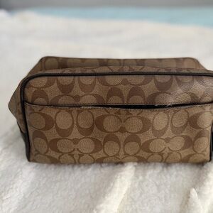 Coach Large Travel Kit In Signature Canvas